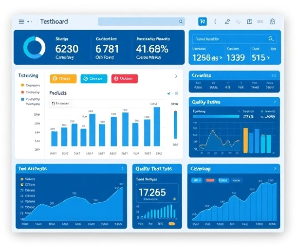 QA automation testing dashboard